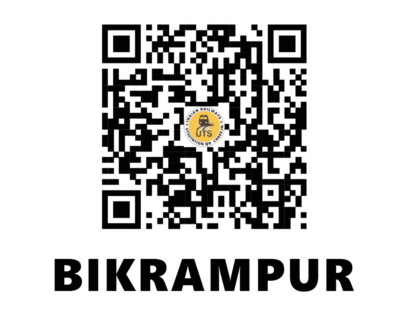 UTS QR Code for BIKRAMPUR - BMR - WC (MADHYA PRADESH)